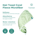 Varesse Hair Towel Coral Fleece Microfiber
